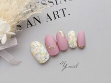 ワイネイル(Y.nail)/春のフラワーネイル