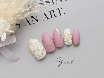ワイネイル(Y.nail)/春のフラワーネイル