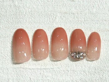 ナナネイル(Nana.Nail)/とろけるネクターピーチグラデ