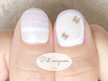 ポ ミニヨン(Pot mignon)/覗き見くまちゃんネイル♪