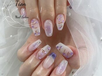 オンブレフレンチ・冬ネイル