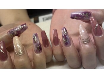 ネイルズフォーユー(Nails 4 U)/天然石風ネイル