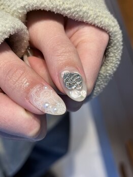 アニュ(anuw)/lace nail