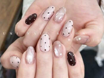 ドット 星ネイル