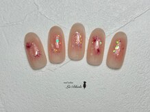 ラドール(La Dhole)/チークネイル×押し花