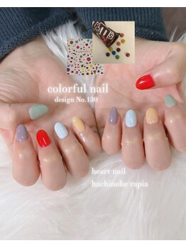 はあとねいる 八戸ラピア店/マーブルチョコ風ネイル