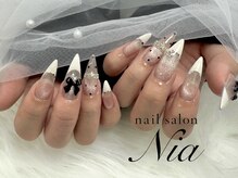 ニア ネイルサロン 大阪駅前第2ビル(Nia)/マグネット×フレンチ