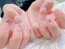 ＃ラメグラ＃ショートネイル