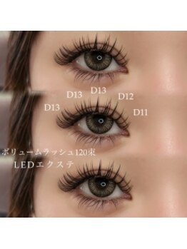 アイラッシュサロン サラ(sara)/LEDフラットラッシュ120束