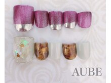 オーブ(AUBE)/10月マンスリー フットネイル
