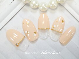 上品フレンチ＆2色ホロドット