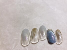 5月定額B 涼しげネイル