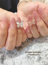 プライベート ネイルサロン マーマ(murmur)/蝶々パーツネイル