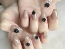 薔薇パーツでひと癖ワンカラー