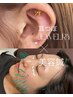 ★本格派耳つぼジュエリー★パーツ選び放題&美容鍼美肌ケアプラス¥5900