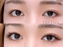 エレット 渋谷店(ERETTO)/ Wフラットラッシュ80束/160本