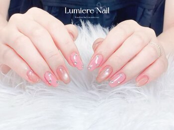 ルミエール ネイル モンナカ(Lumiere Nail Monnaka)/オンブレフレンチ/冬ネイル