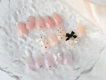 ホワイトネイル 京都河原町店(WHITE NAIL)/定額アート/リボンネイル