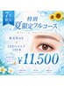特別夏限定フルコース 眉毛Wax + LEDマツエク120本