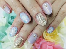 ダブルネイル(Double Nail)/【多田】紫陽花ネイル