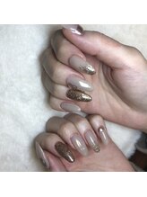 グラマラス アンジェアイ 荻窪店(glamourous ange eye)/ブラウンニュアンスネイル