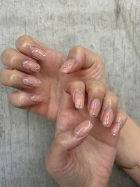 シンプルストーンネイル