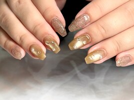 キラキラ水滴ネイル+。.[定額Ｂ]