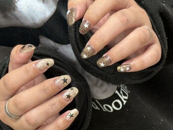 エーナイン イオン一関店/キラキラ冬ネイル