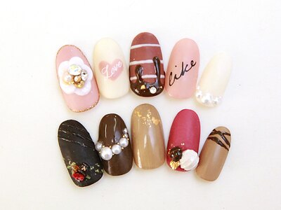 chocolate nail☆イベントやにシーズン合わせたネイルも