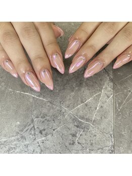 チャイ 大阪上本町店(chai)/ピンクフレンチネイル