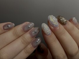 ヒト癖大人ネイル