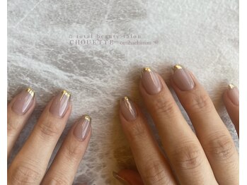 シュエット 近江八幡店(Chouette)/シンプルミラーフレンチ¥7,700