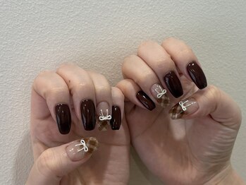 プラス サード(Plus 3rd)/チェックネイル by marina.a