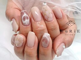 キルティング×ハートマグネット