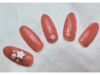 フラワー&ブリオンネイル