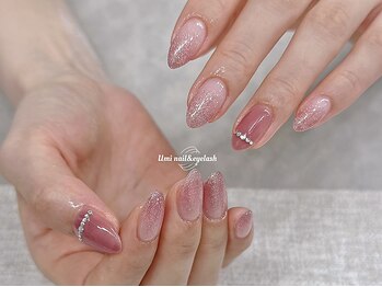 ユミ 池袋(Umi)の写真/[チークマグネットフレンチ￥5980][ハンド+フット☆ワンカラー/ラメグラ/フラッシュ★2色まで￥7980]