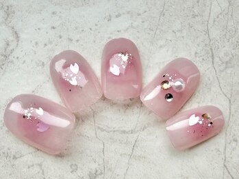 桜☆チークネイル