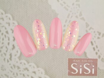 シシ(SiSi)/パステルPINK縦グラネイル★