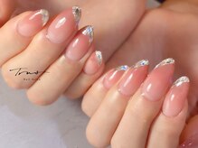 トラストネイル 札幌円山店(TrustNail)/ガラスフレンチ×グラデ