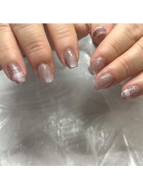 チェックマグネットネイル