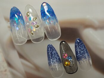 ジェムネイル(gem nail)/定額デザインラメグラ7980円