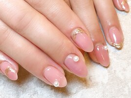春色うねうねミラーパールネイル