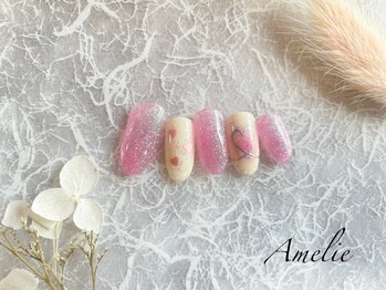 アメリ(Amelie)/ラメ/ワンカラー/ハート