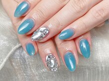 シーアンドビーネイル(C&B Nail)/ワンカラーとパーツ2本