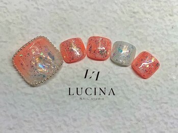 ネイルスタジオ ルキナ(LUCINA)/T-083 グラデフットネイル