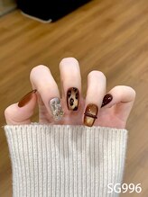 AI Nail BOX/韓国レオパードネイル