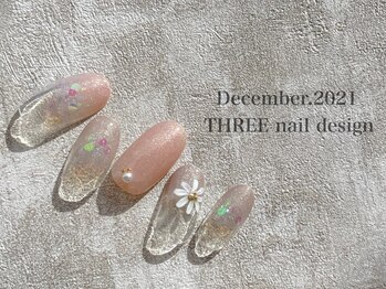 スリー(THREE)/Dec.2021/nail design