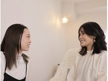 まつげとまゆげ 難波店/４.ソファーでのカウンセリング