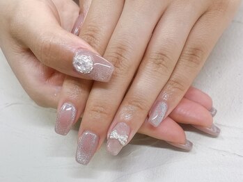 ケーズネイル製作所/リボンマグネットネイル