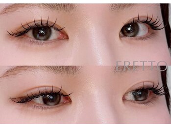 エレット 渋谷店(ERETTO)/ Wフラットラッシュ80束/160本